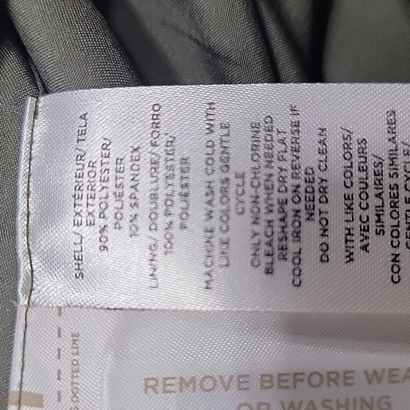 Loft, Size 2 Military Green Faux Suede Mini Skirt, Zipper Front Pockets, NEW - Picture 10 of 10